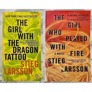Stieg Larsson Lot Of 2 The Girl With The Dragon Tattoo Millennium Series
